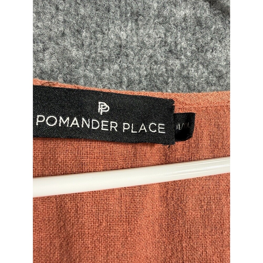 Pomander Place Y18712T XL XXL Rust Orange Tassel Caftan Swim Cover Up Boho - Picture 5 of 6